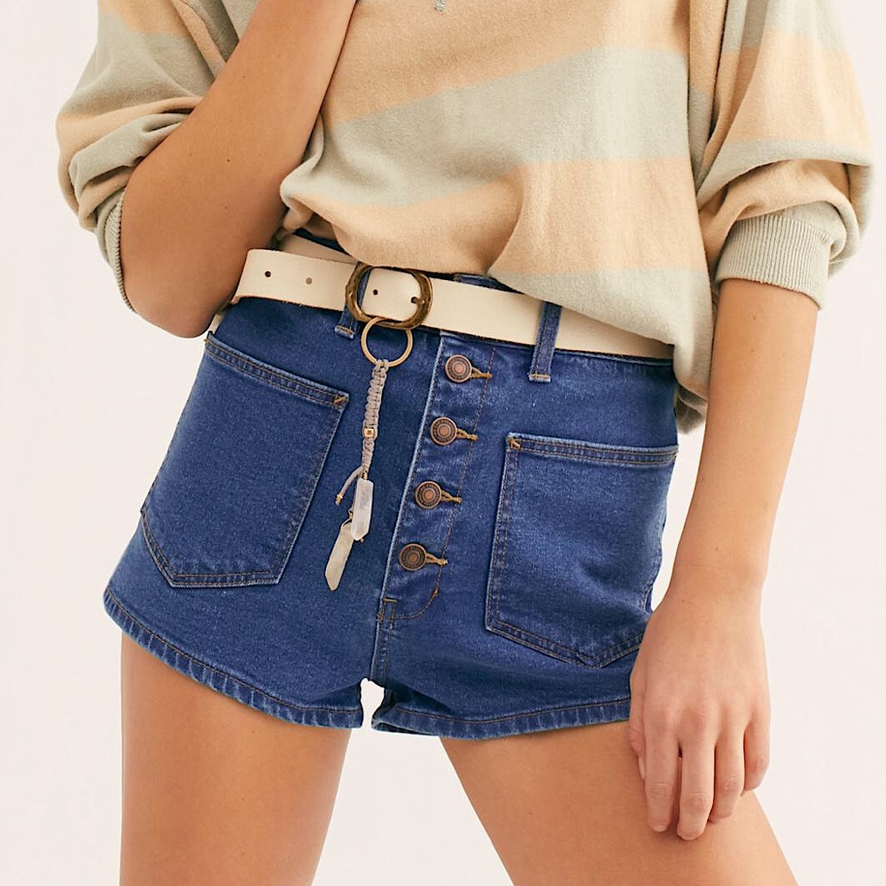 Free People Bridgette Denim Shorts